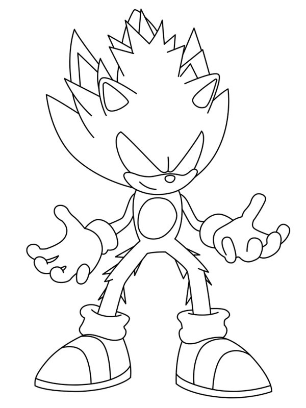 Dibujo de Super Sonic para Colorear