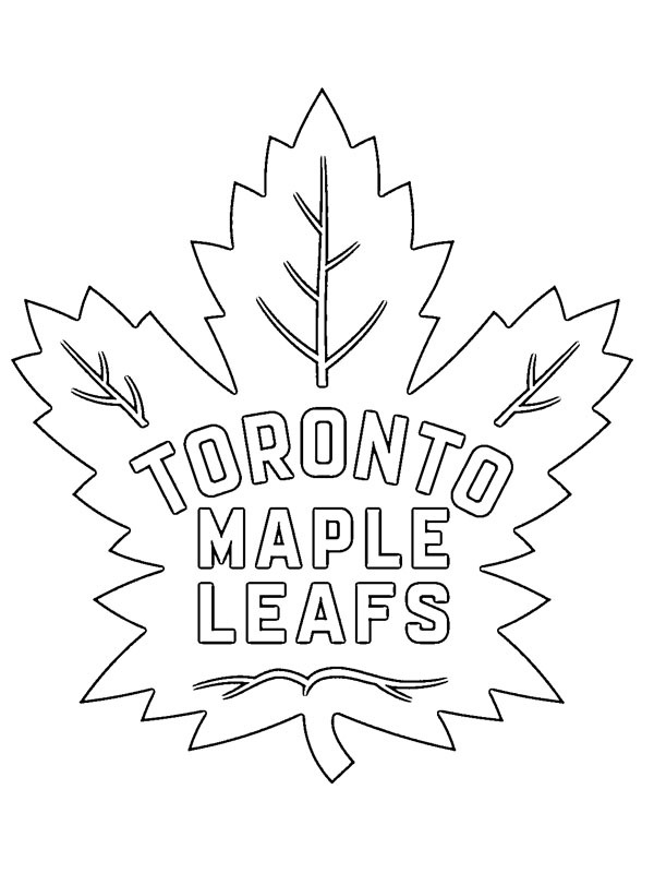 Dibujo de Toronto Maple Leafs para Colorear