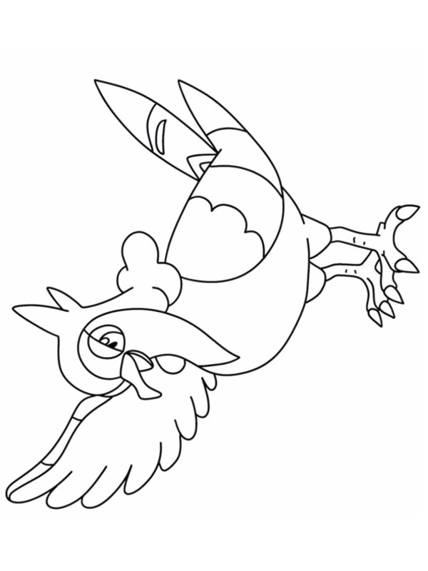 Dibujo de Tranquill (Pokémon) para Colorear