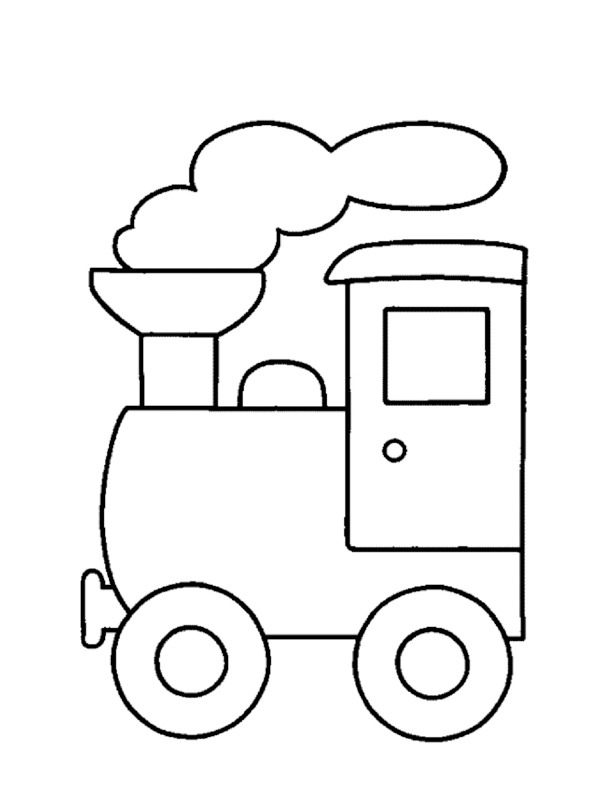 Dibujo de Tren sencillo para Colorear