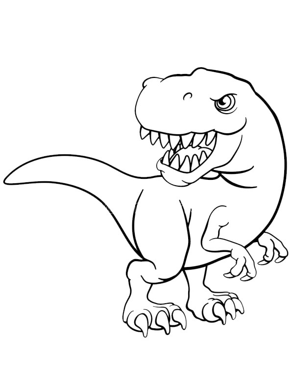 Dibujo de Tyrannosaurus para Colorear