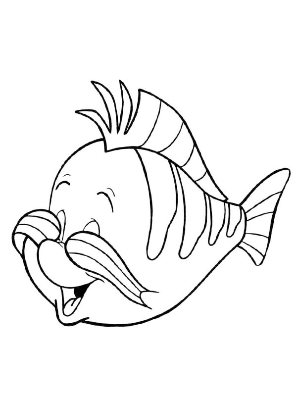 Dibujo de Flounder para Colorear