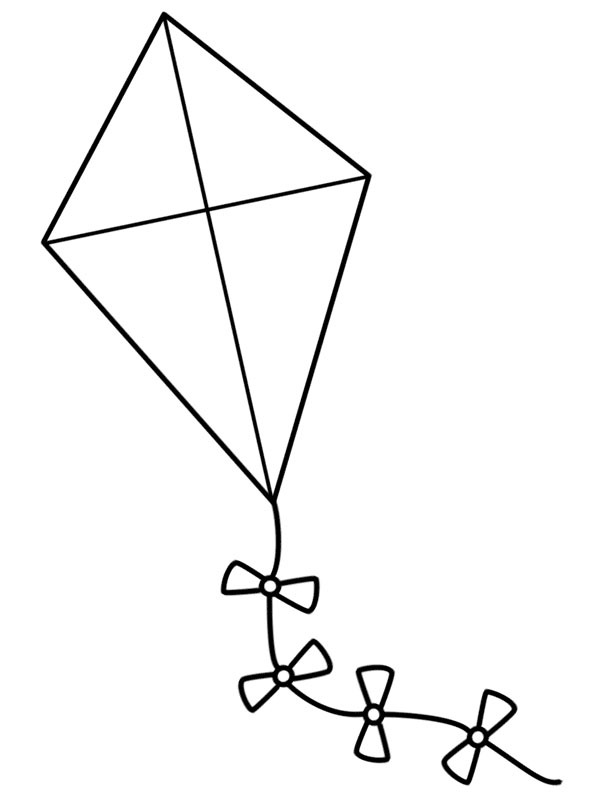 Dibujo de kite para Colorear