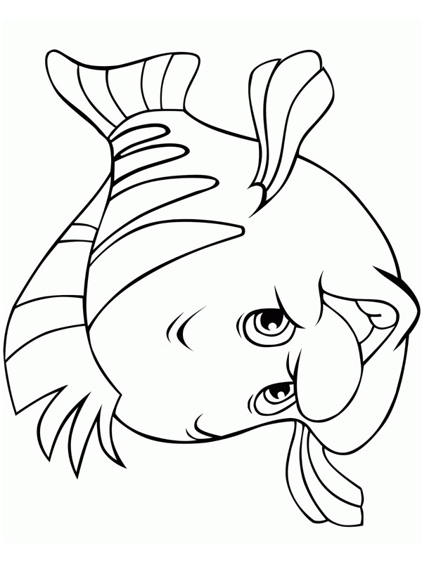 Dibujo de pez alegre para Colorear