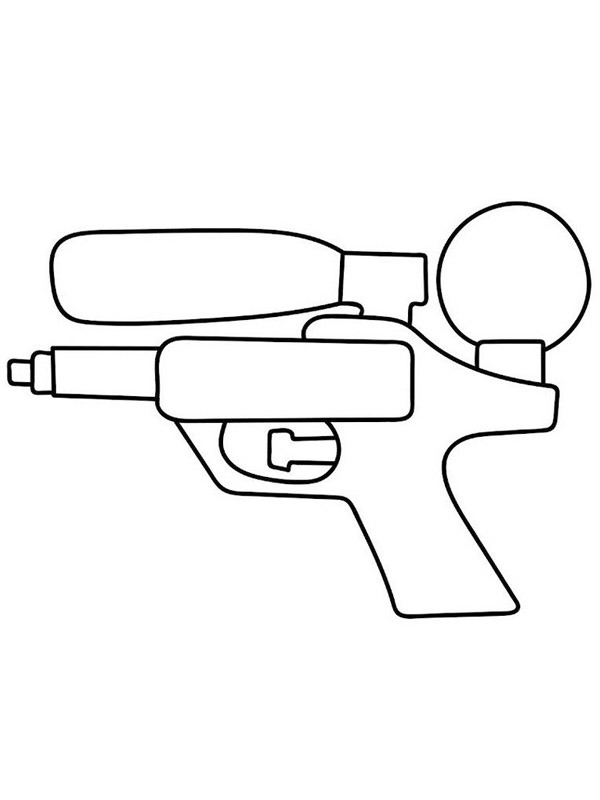 Dibujo de Pistola de agua para Colorear