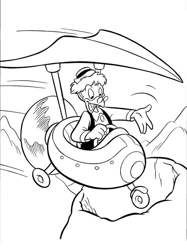 Dibujo de Ungenio Tarconiy en una máquina voladora para Colorear